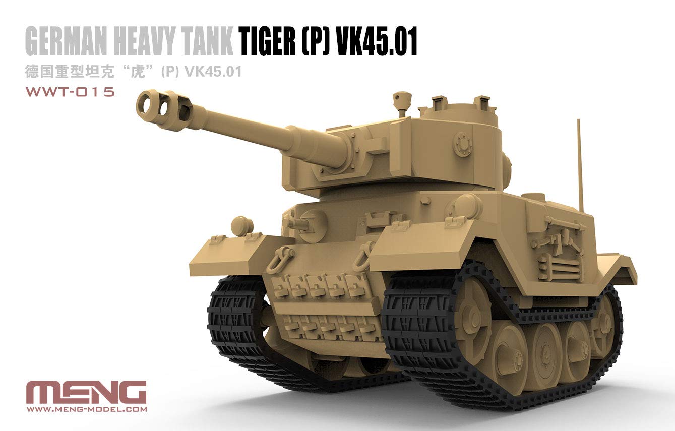 Germany Tank Tiger ウィンドアップ Meng German Heavy Tank Tiger(P) VK45.01 Cartoon Model - Plastic